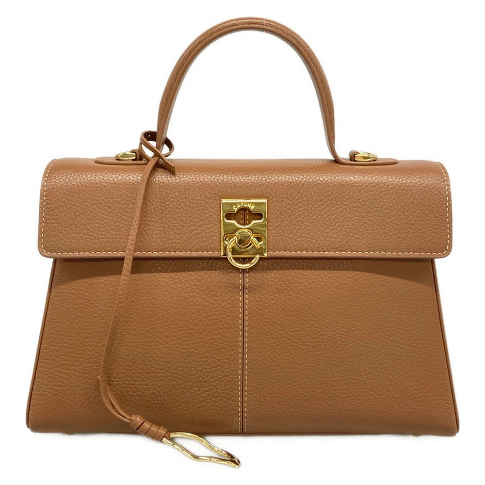 Cafune Stance Bag Pecan Leather Handbag #358631C70B